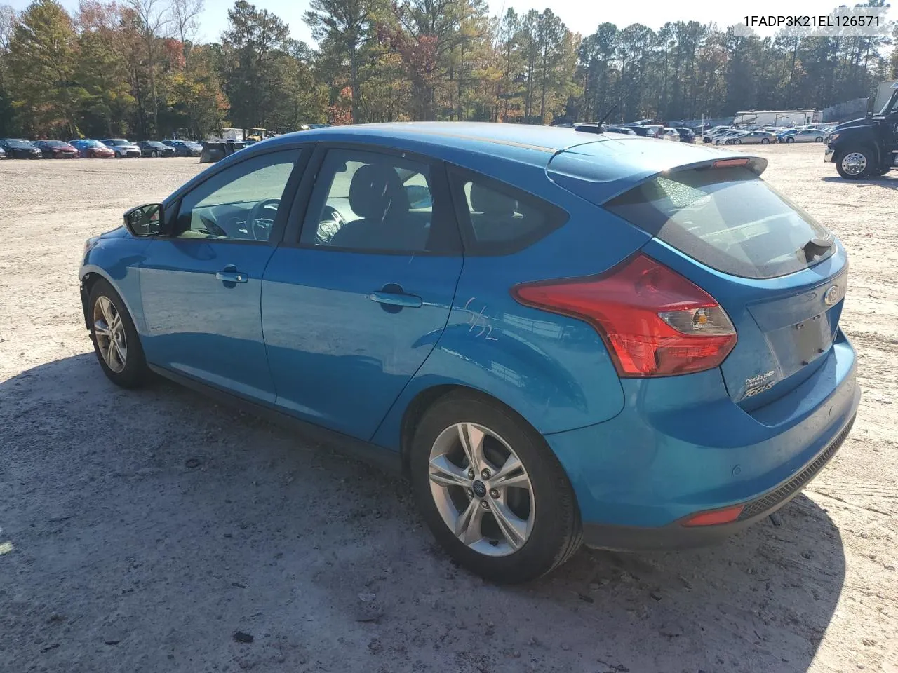 2014 Ford Focus Se VIN: 1FADP3K21EL126571 Lot: 77502804