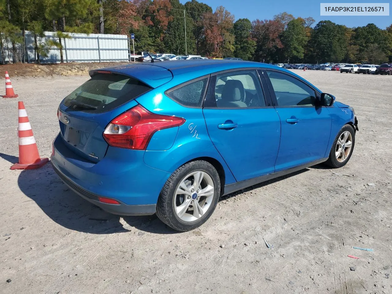 2014 Ford Focus Se VIN: 1FADP3K21EL126571 Lot: 77502804