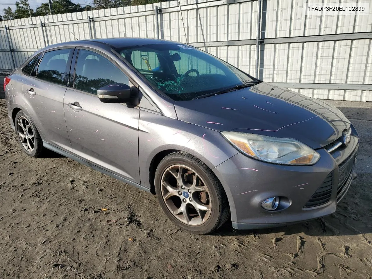 2014 Ford Focus Se VIN: 1FADP3F20EL102899 Lot: 77818984