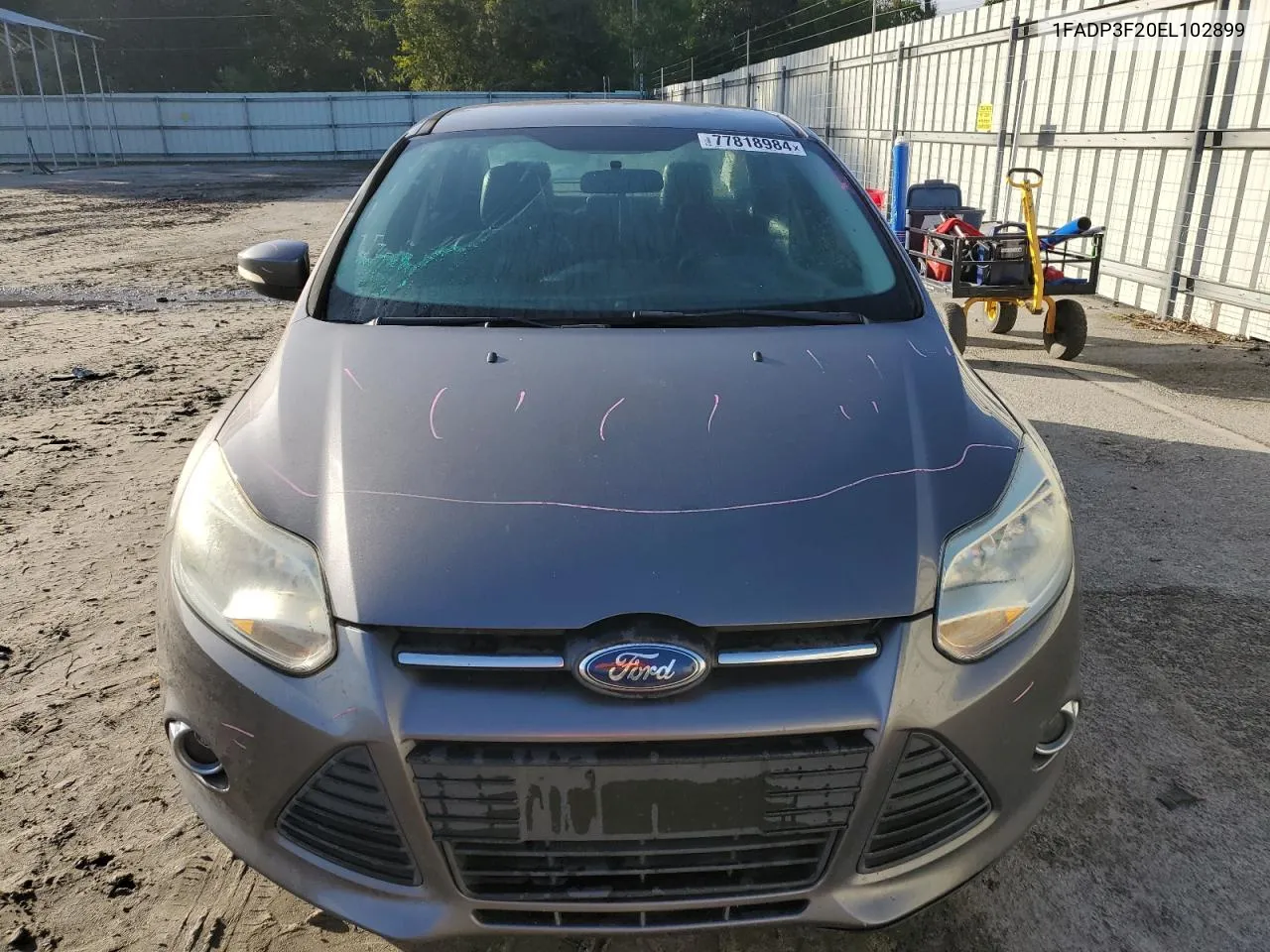 2014 Ford Focus Se VIN: 1FADP3F20EL102899 Lot: 77818984