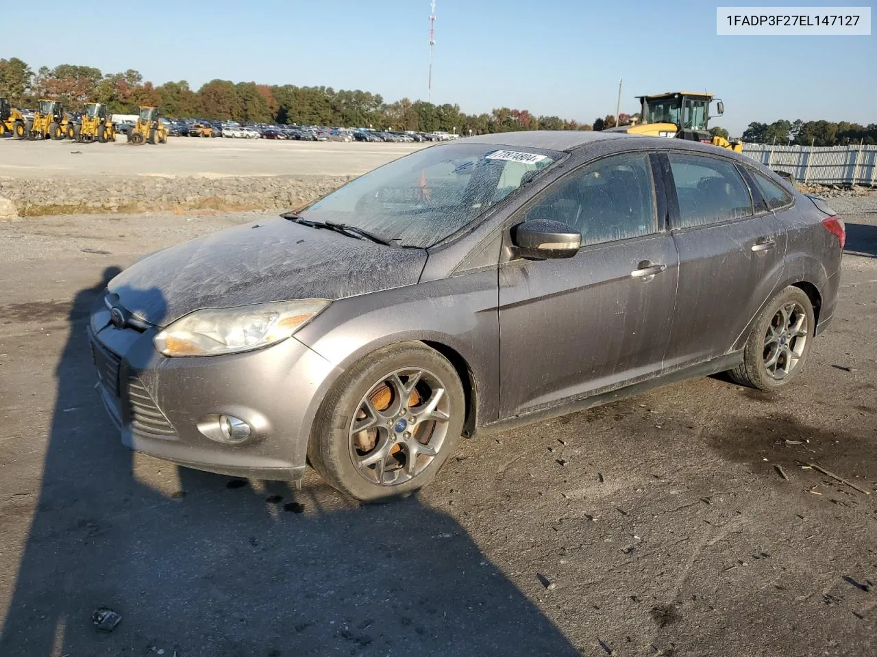 2014 Ford Focus Se VIN: 1FADP3F27EL147127 Lot: 77874804