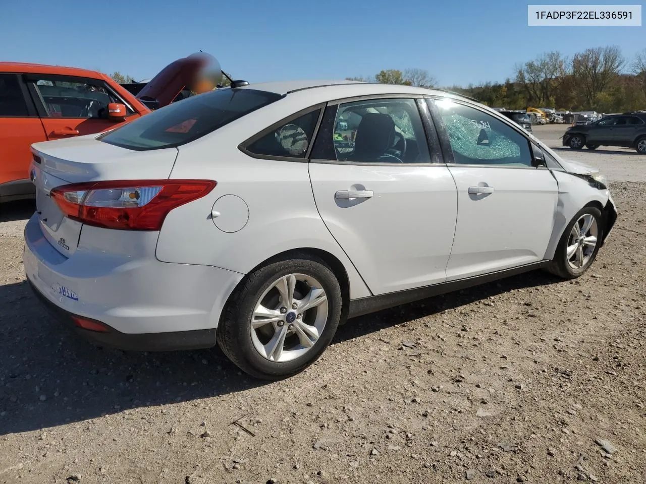 2014 Ford Focus Se VIN: 1FADP3F22EL336591 Lot: 77891514