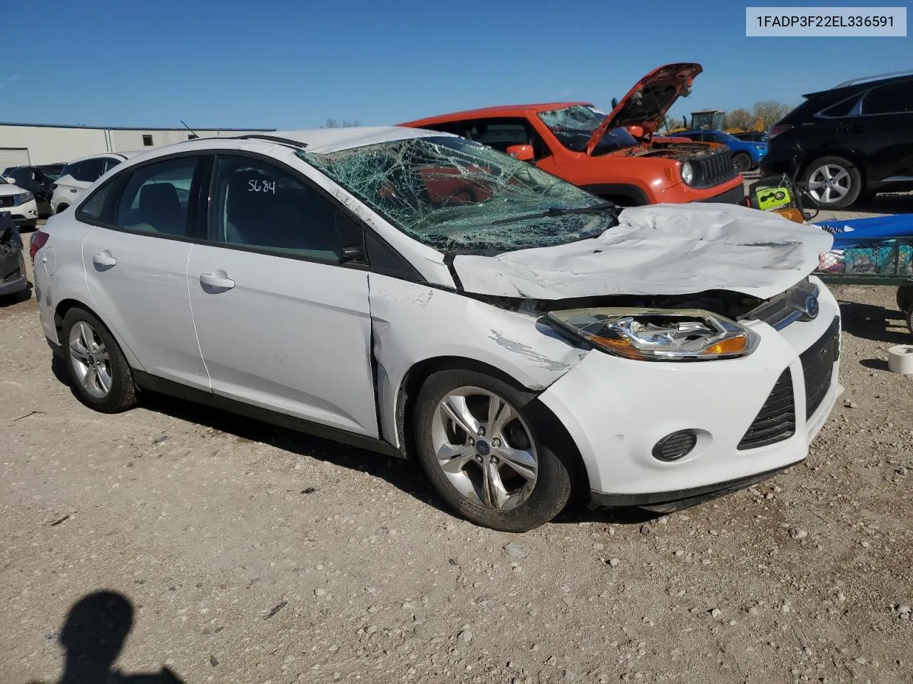 2014 Ford Focus Se VIN: 1FADP3F22EL336591 Lot: 77891514