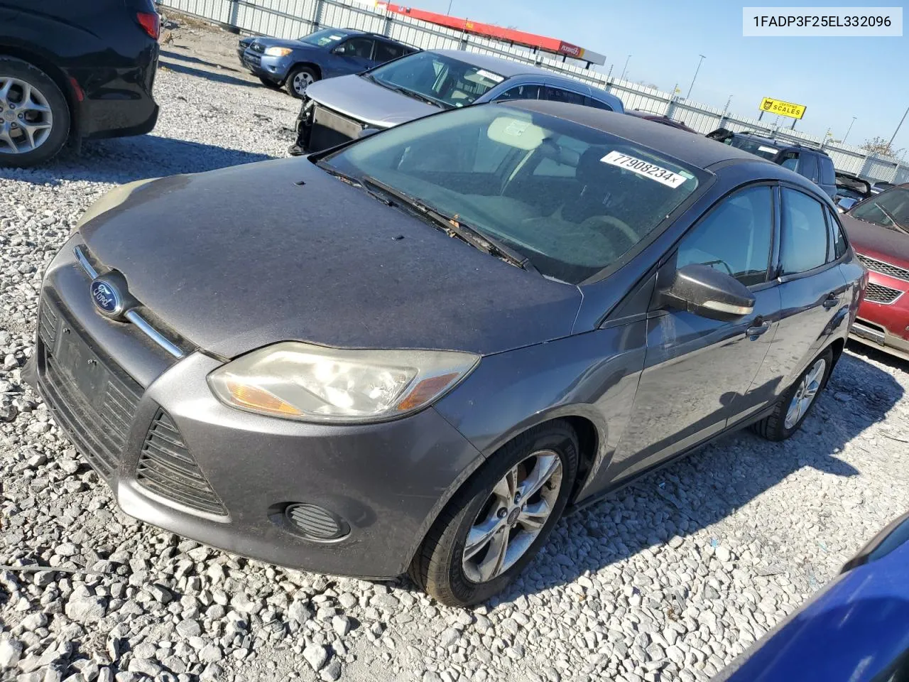 2014 Ford Focus Se VIN: 1FADP3F25EL332096 Lot: 77908234