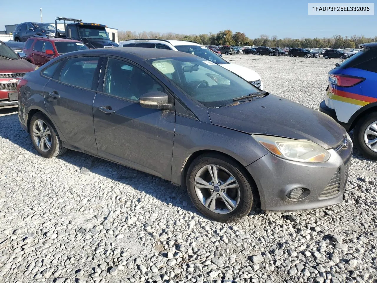 2014 Ford Focus Se VIN: 1FADP3F25EL332096 Lot: 77908234