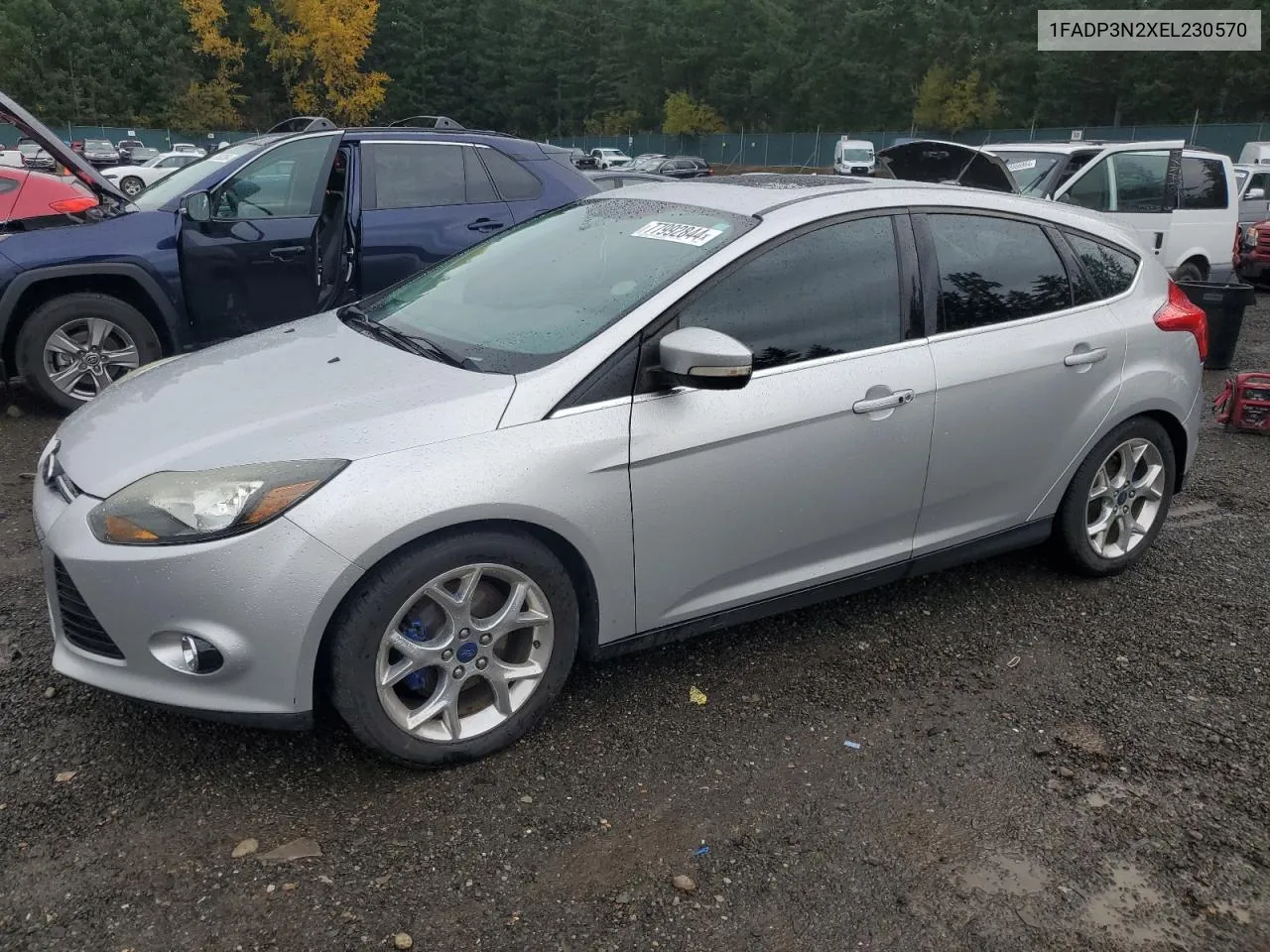 2014 Ford Focus Titanium VIN: 1FADP3N2XEL230570 Lot: 77992844