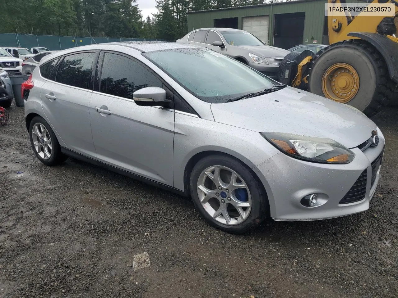 2014 Ford Focus Titanium VIN: 1FADP3N2XEL230570 Lot: 77992844