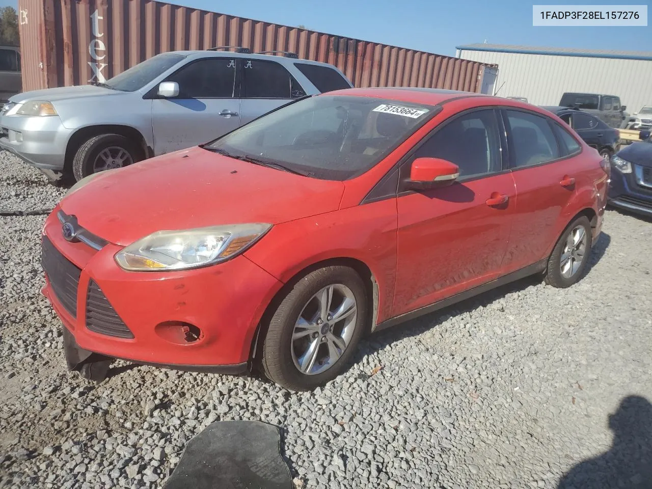 2014 Ford Focus Se VIN: 1FADP3F28EL157276 Lot: 78153664