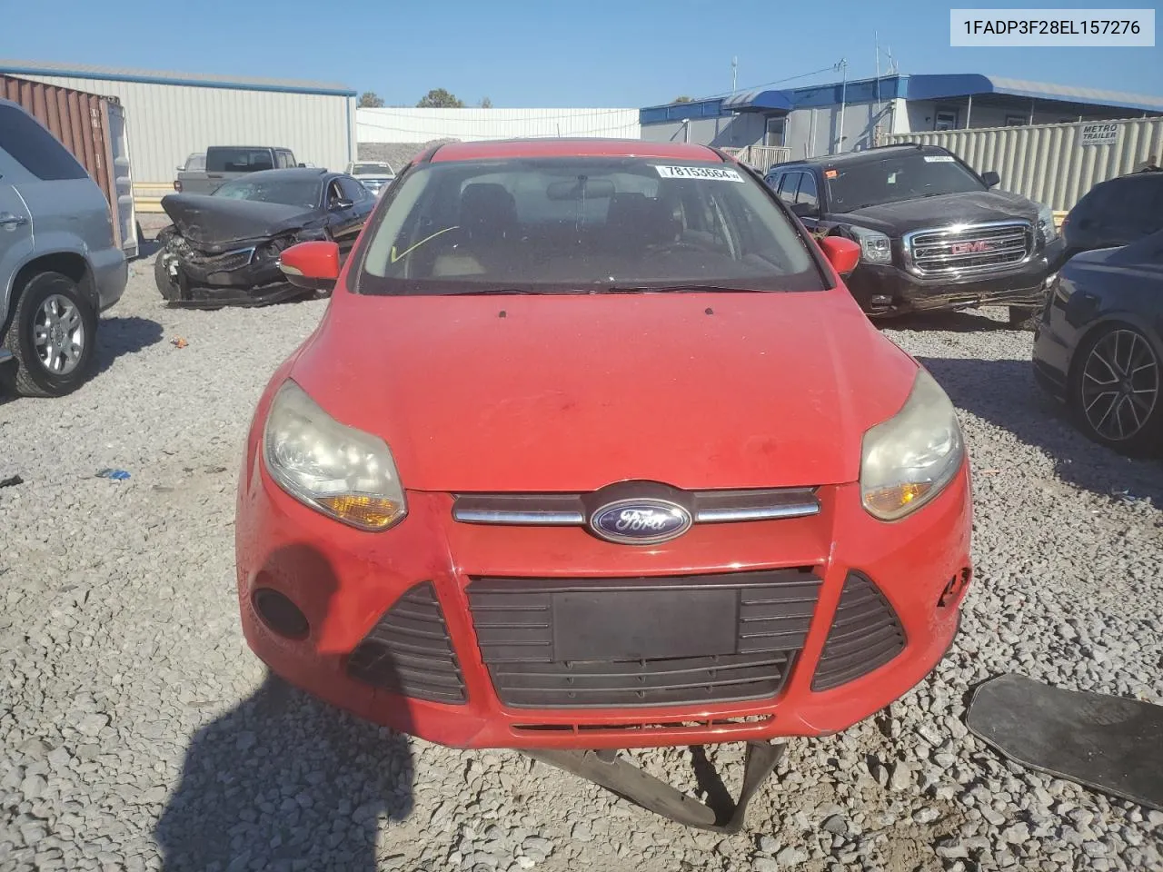 2014 Ford Focus Se VIN: 1FADP3F28EL157276 Lot: 78153664