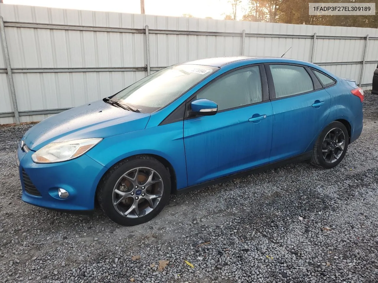 2014 Ford Focus Se VIN: 1FADP3F27EL309189 Lot: 78276594