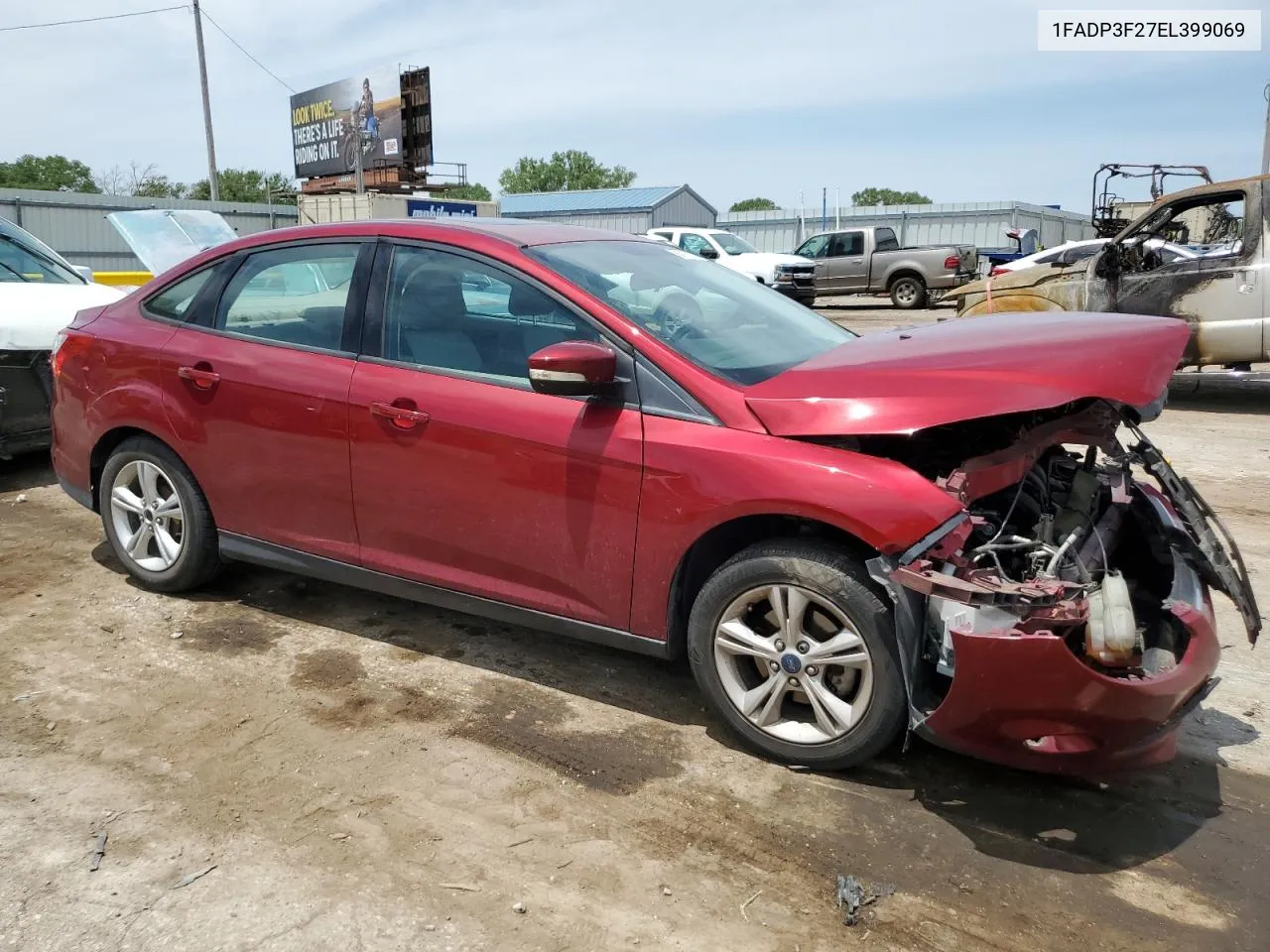 2014 Ford Focus Se VIN: 1FADP3F27EL399069 Lot: 78326924