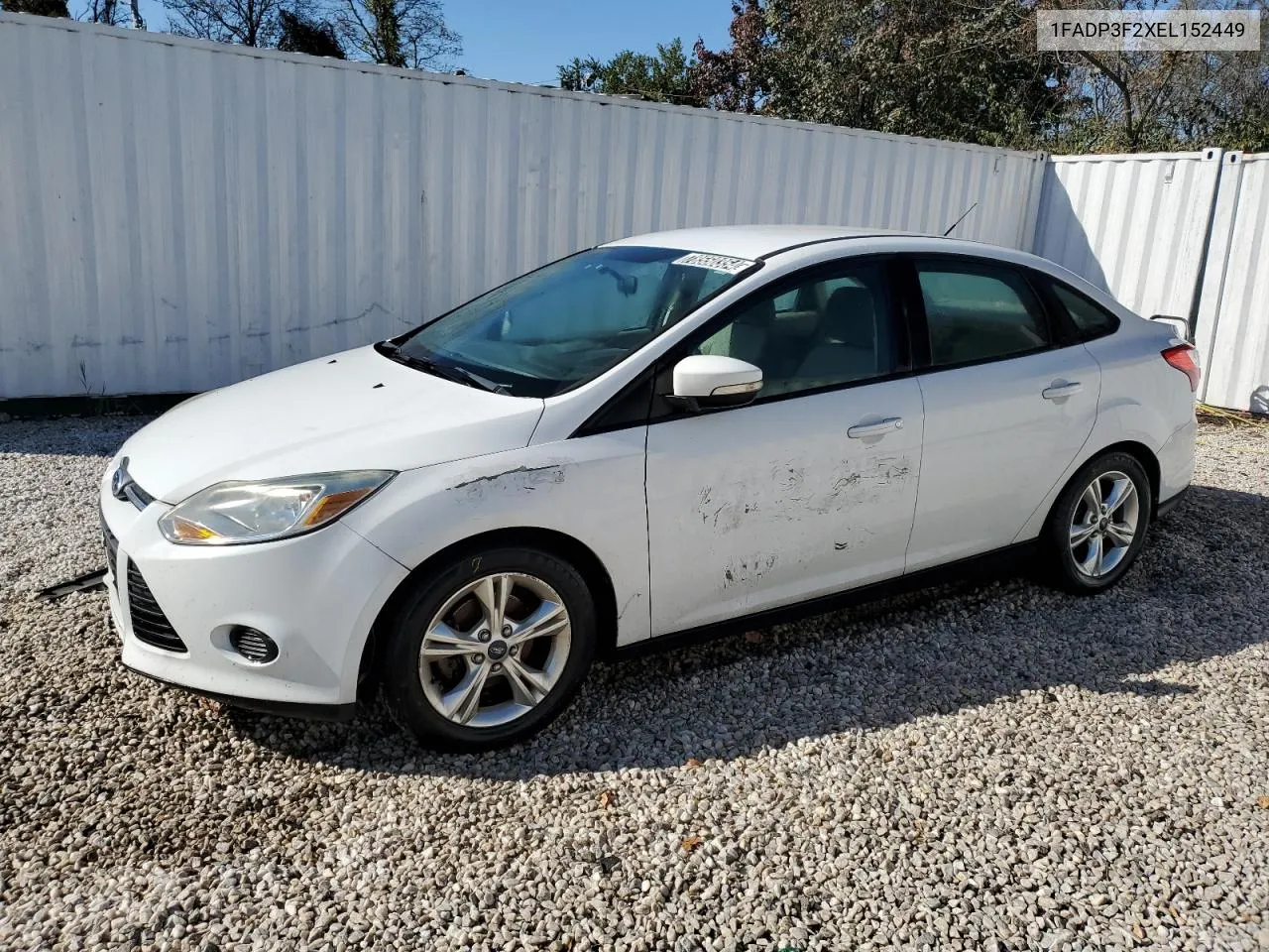 2014 Ford Focus Se VIN: 1FADP3F2XEL152449 Lot: 78550354