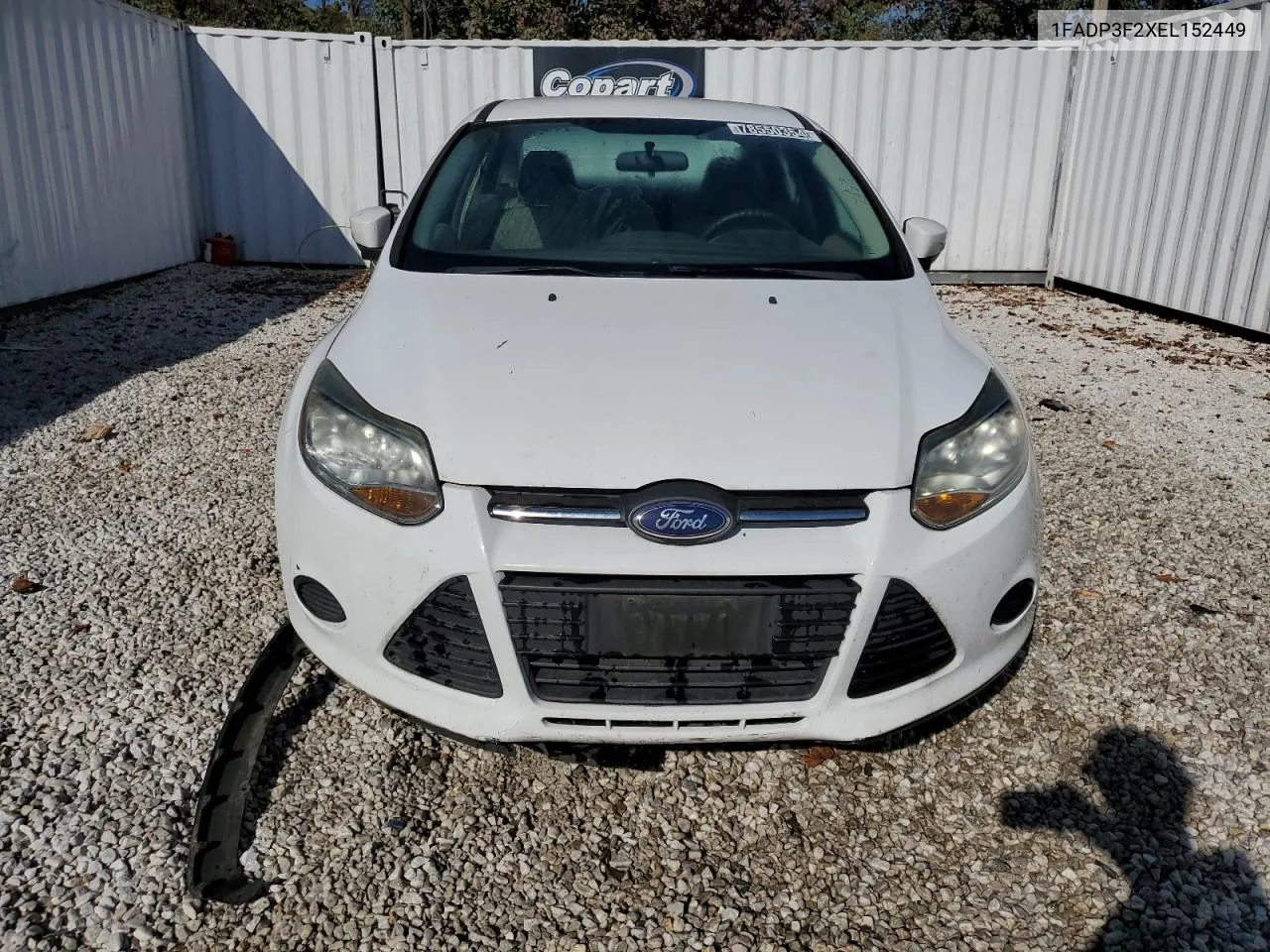 2014 Ford Focus Se VIN: 1FADP3F2XEL152449 Lot: 78550354