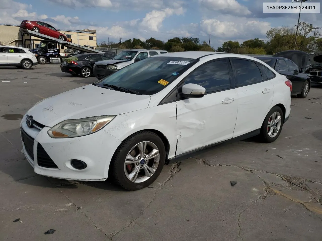 2014 Ford Focus Se VIN: 1FADP3F26EL224411 Lot: 78597114