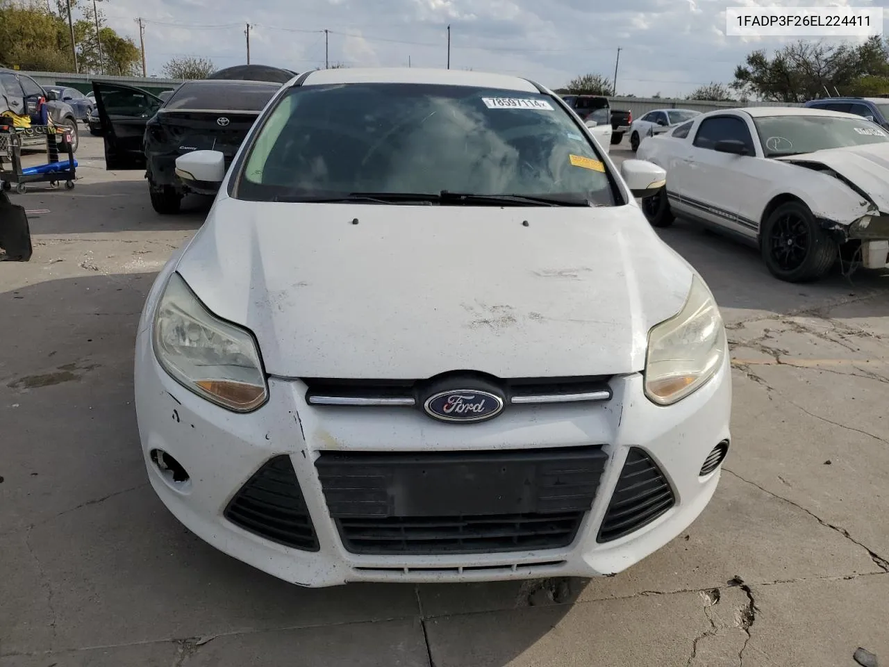 2014 Ford Focus Se VIN: 1FADP3F26EL224411 Lot: 78597114