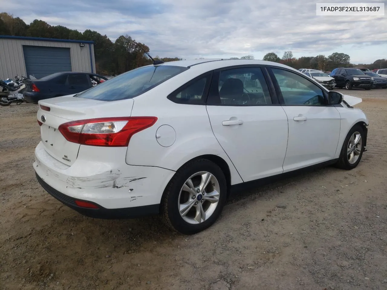 2014 Ford Focus Se VIN: 1FADP3F2XEL313687 Lot: 78626034