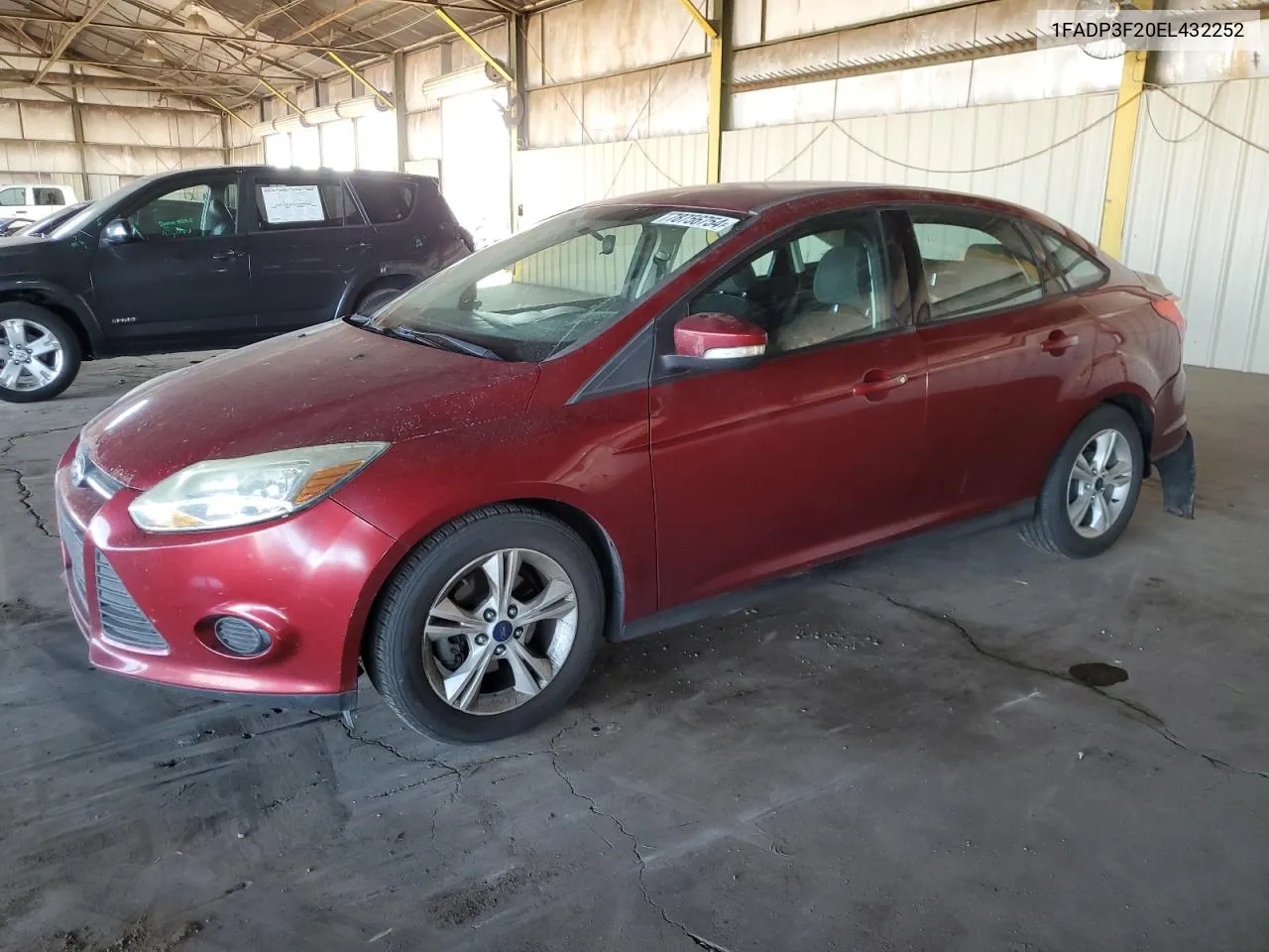 2014 Ford Focus Se VIN: 1FADP3F20EL432252 Lot: 78756754