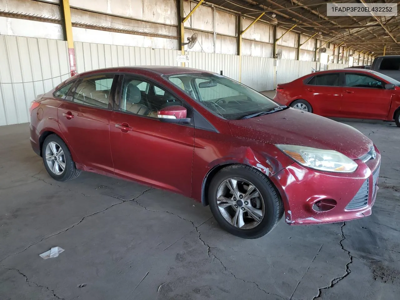 2014 Ford Focus Se VIN: 1FADP3F20EL432252 Lot: 78756754