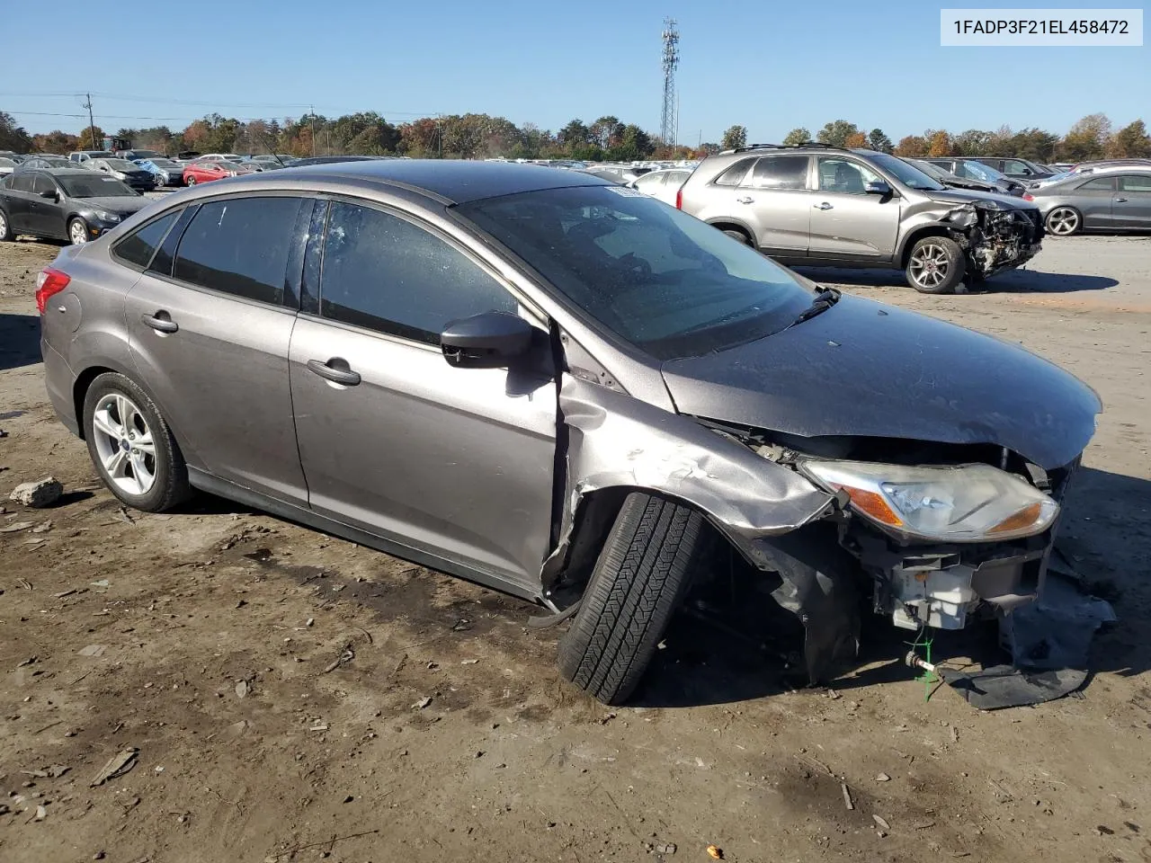 1FADP3F21EL458472 2014 Ford Focus Se