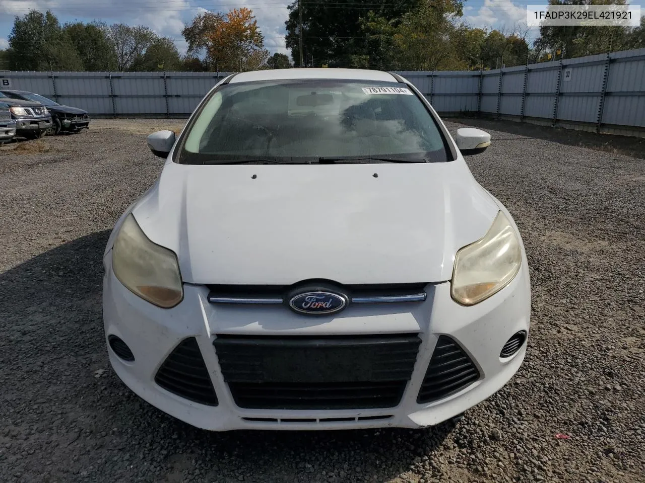 2014 Ford Focus Se VIN: 1FADP3K29EL421921 Lot: 78791104