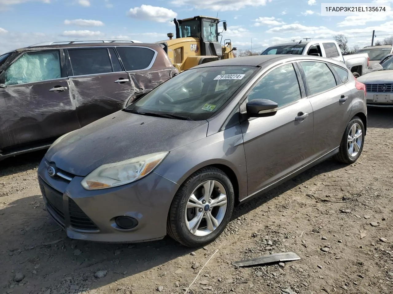 2014 Ford Focus Se VIN: 1FADP3K21EL135674 Lot: 79100274