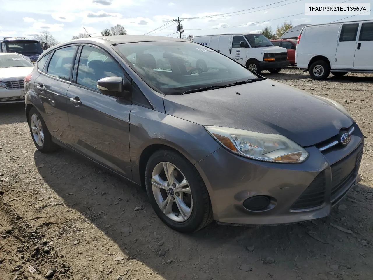 2014 Ford Focus Se VIN: 1FADP3K21EL135674 Lot: 79100274