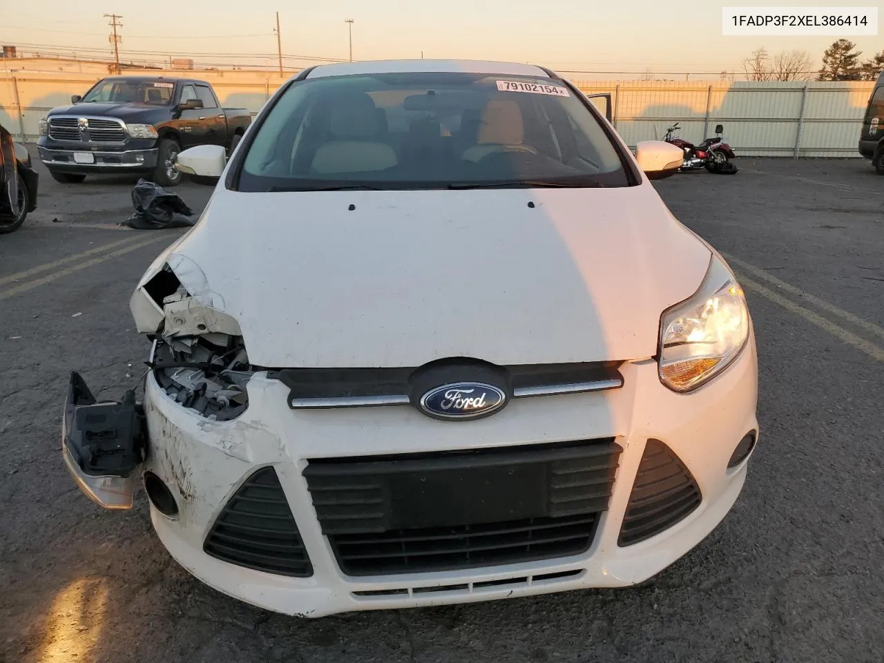 2014 Ford Focus Se VIN: 1FADP3F2XEL386414 Lot: 79102154