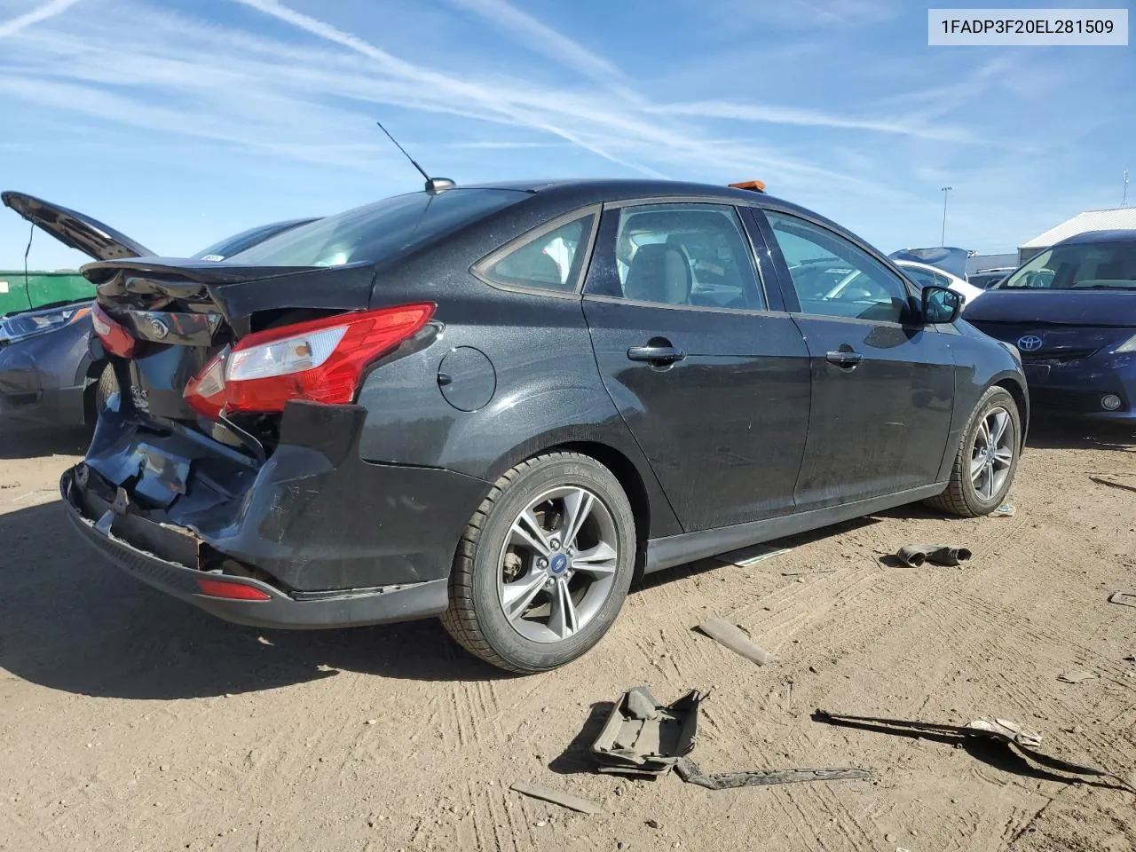 2014 Ford Focus Se VIN: 1FADP3F20EL281509 Lot: 79130664