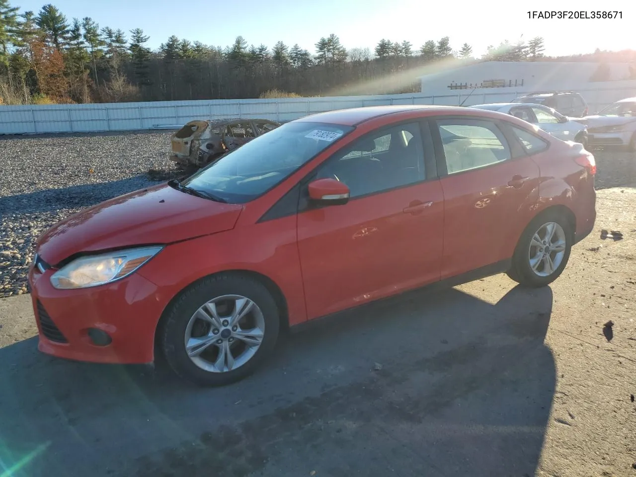 2014 Ford Focus Se VIN: 1FADP3F20EL358671 Lot: 79182974