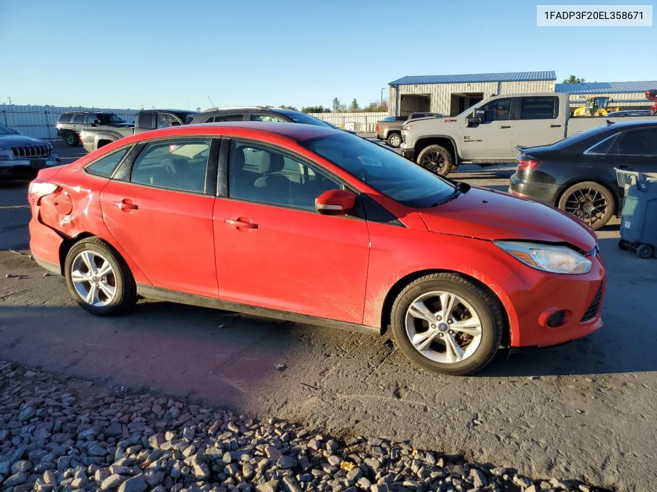 2014 Ford Focus Se VIN: 1FADP3F20EL358671 Lot: 79182974