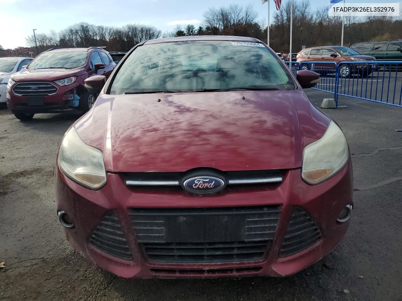 2014 Ford Focus Se VIN: 1FADP3K26EL352976 Lot: 79190684