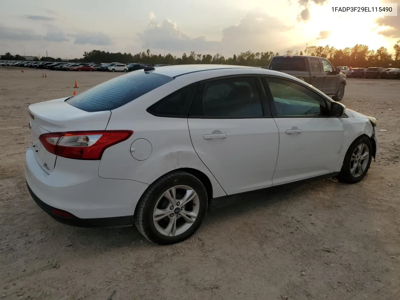 2014 Ford Focus Se VIN: 1FADP3F29EL115490 Lot: 79876144