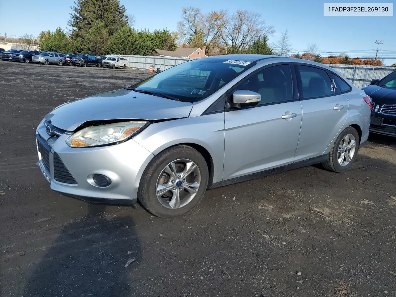 2014 Ford Focus Se VIN: 1FADP3F23EL269130 Lot: 80240334