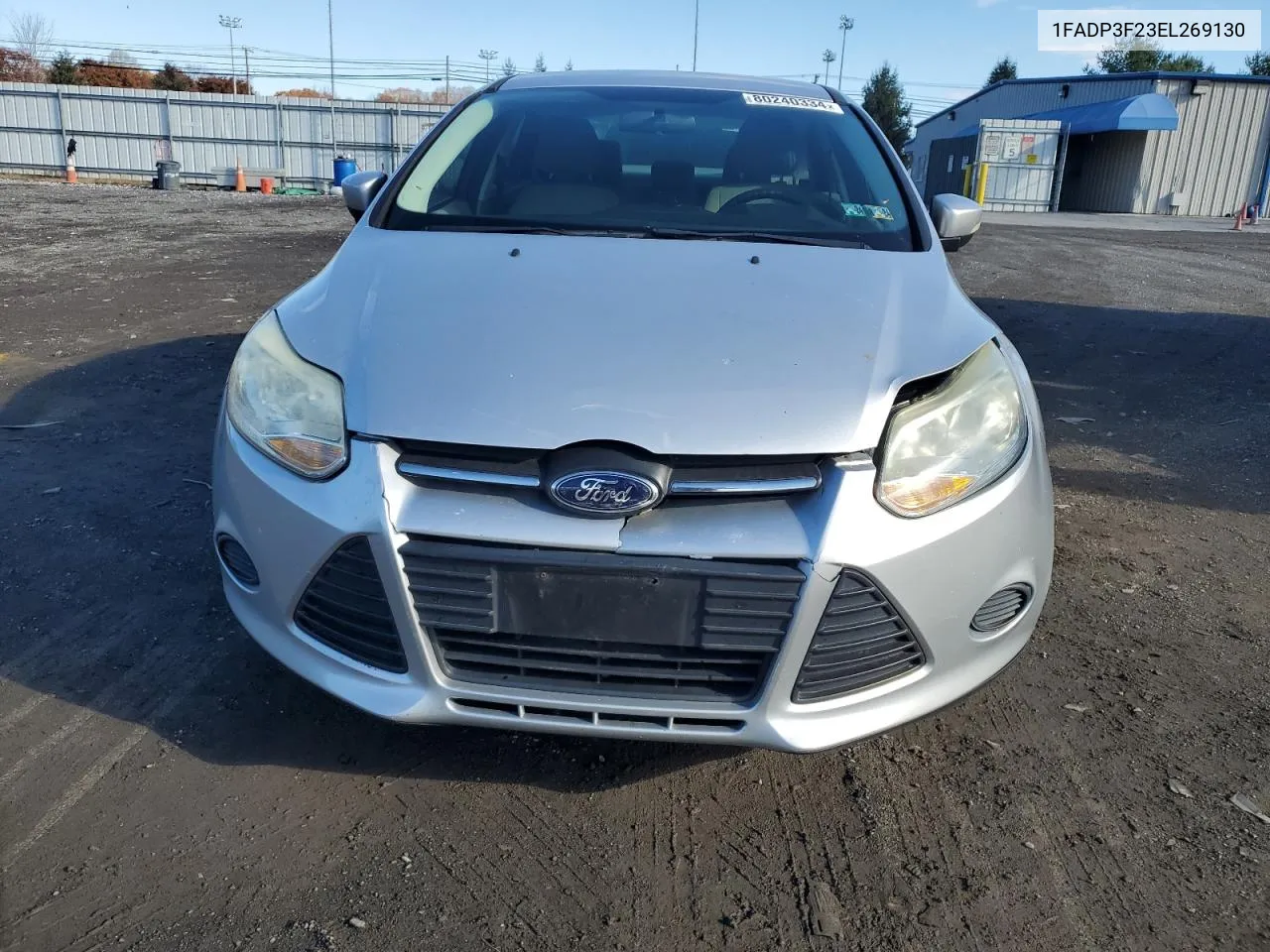 2014 Ford Focus Se VIN: 1FADP3F23EL269130 Lot: 80240334