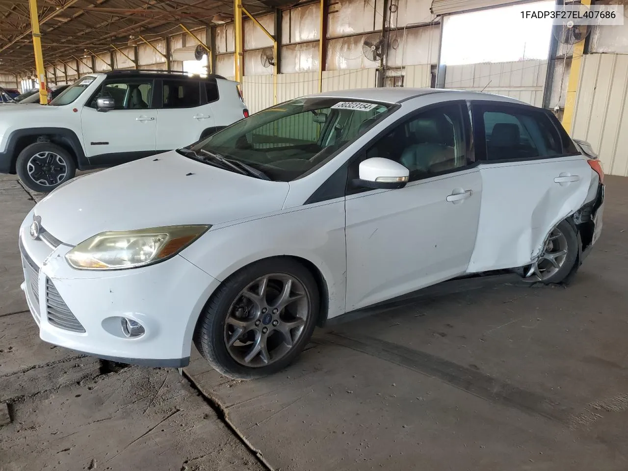 2014 Ford Focus Se VIN: 1FADP3F27EL407686 Lot: 80323154