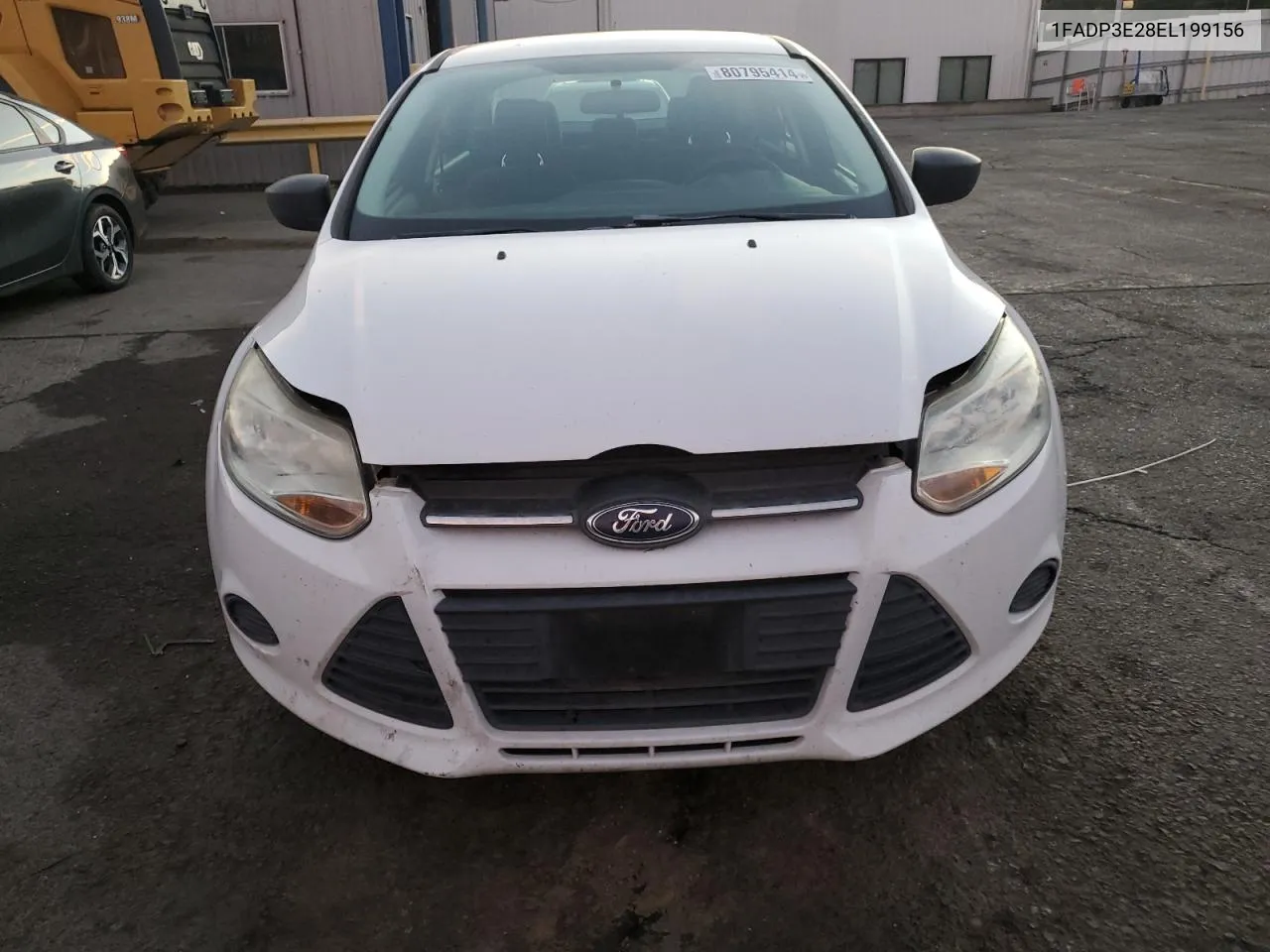 2014 Ford Focus S VIN: 1FADP3E28EL199156 Lot: 80795414