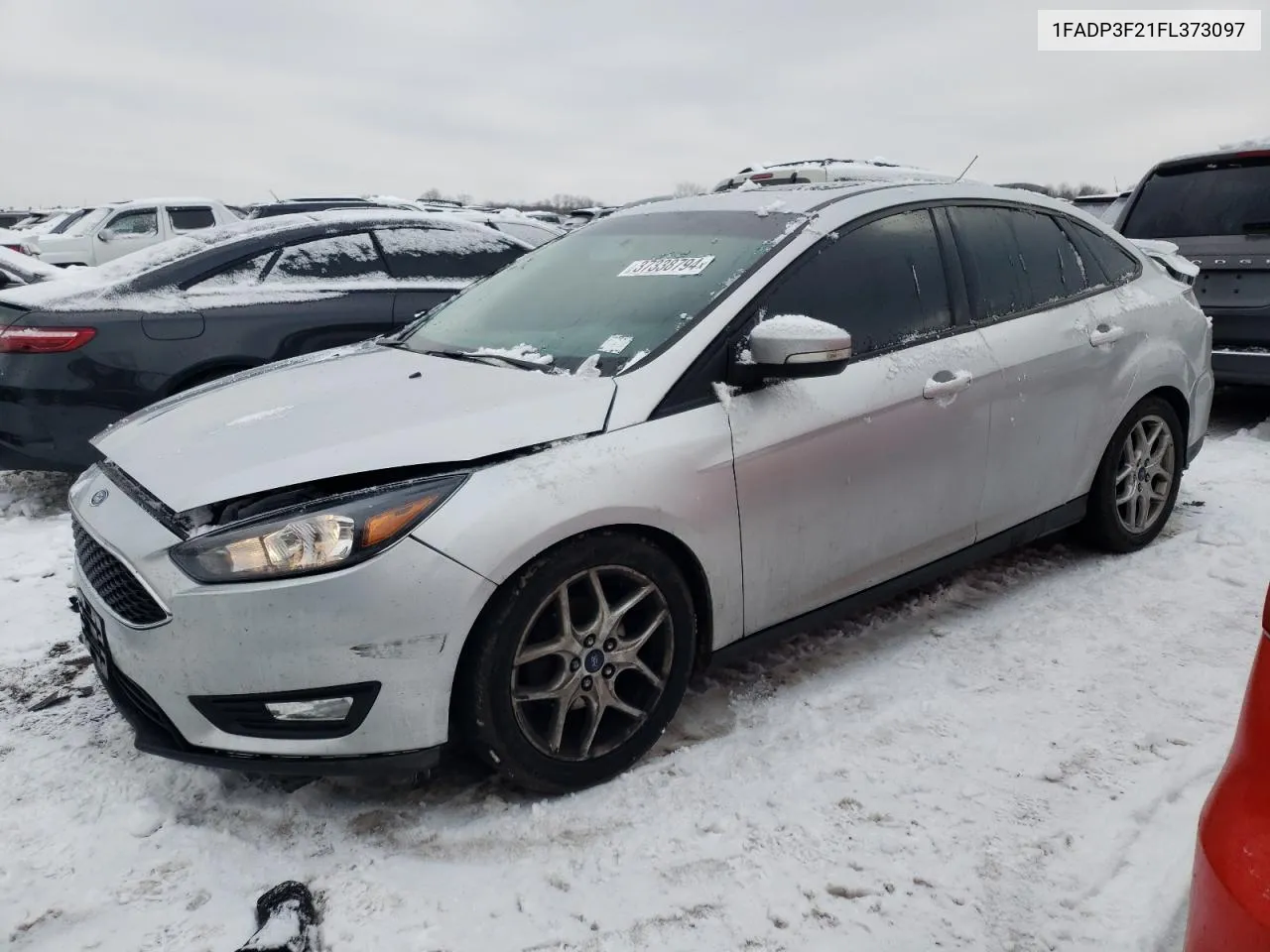 2015 Ford Focus Se VIN: 1FADP3F21FL373097 Lot: 37338794