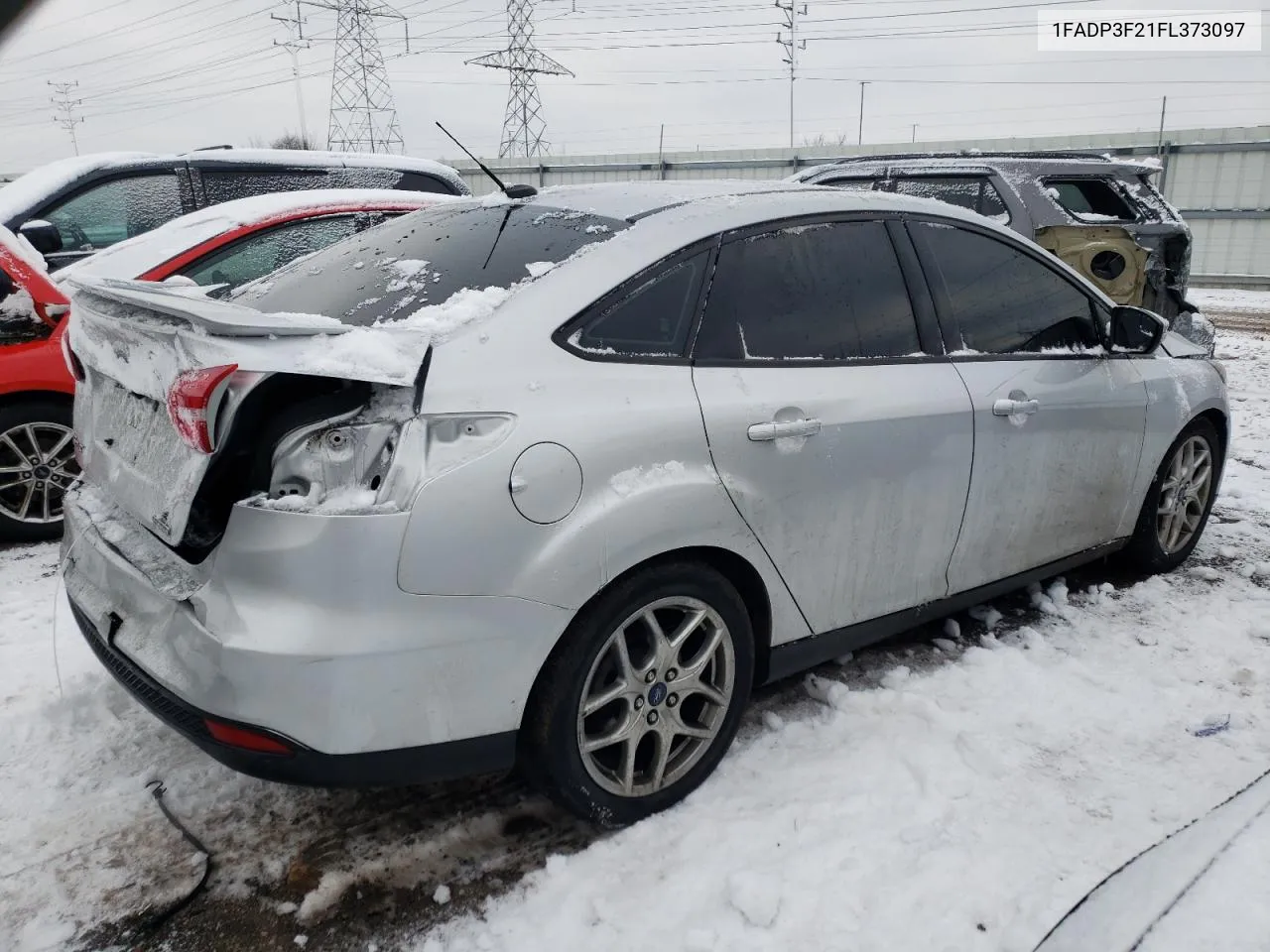 2015 Ford Focus Se VIN: 1FADP3F21FL373097 Lot: 37338794