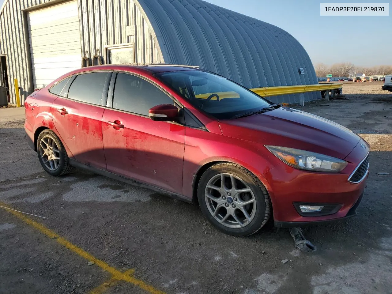 2015 Ford Focus Se VIN: 1FADP3F20FL219870 Lot: 41285224