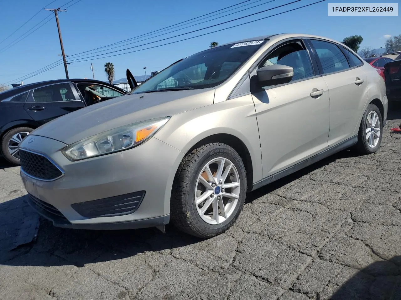 2015 Ford Focus Se VIN: 1FADP3F2XFL262449 Lot: 47153574