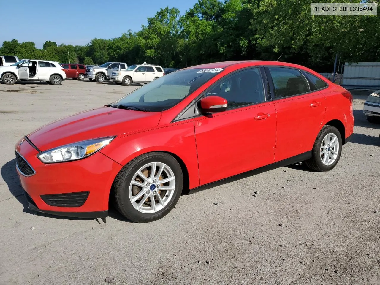 2015 Ford Focus Se VIN: 1FADP3F28FL335494 Lot: 55942954