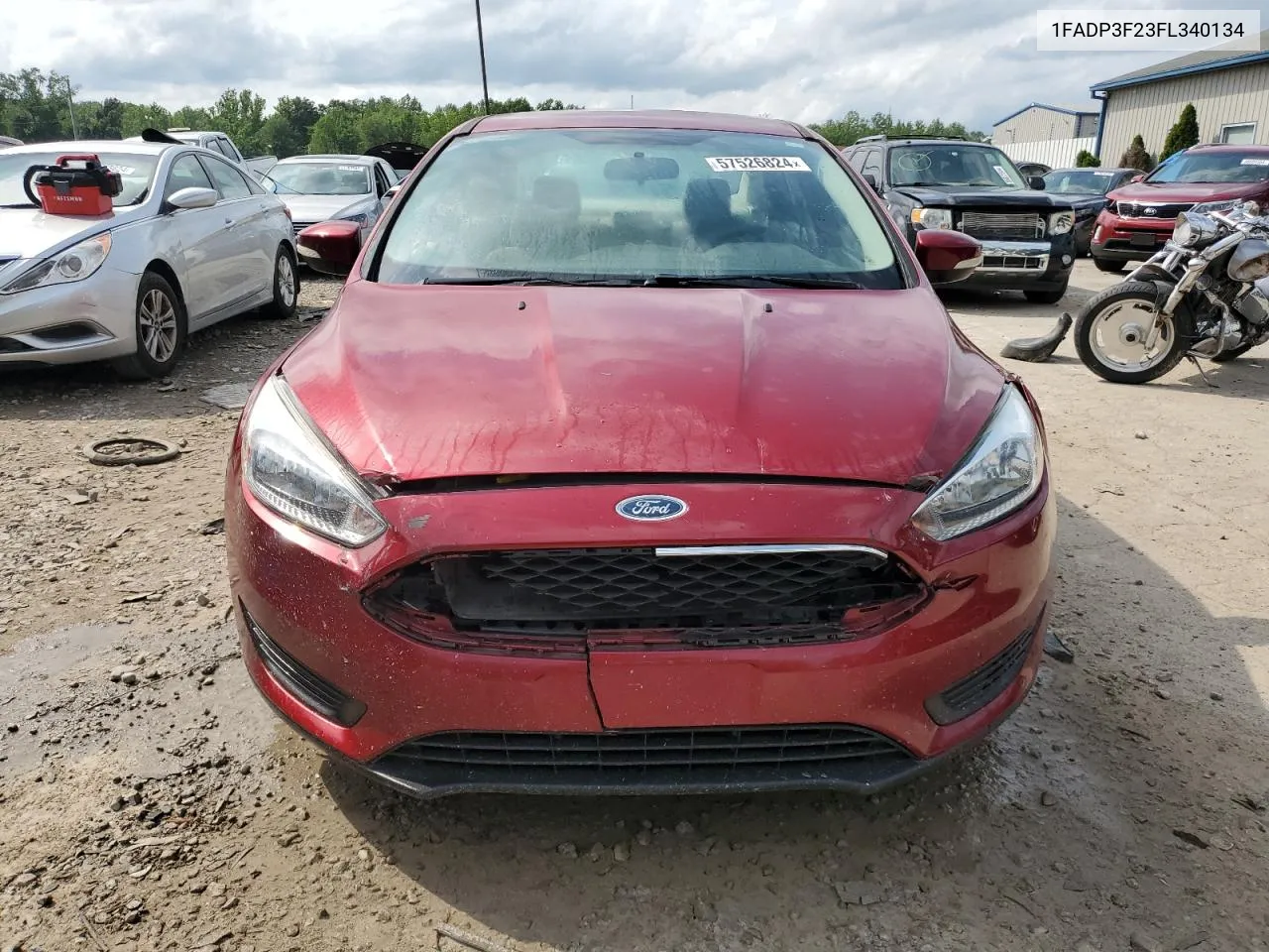 2015 Ford Focus Se VIN: 1FADP3F23FL340134 Lot: 57526824