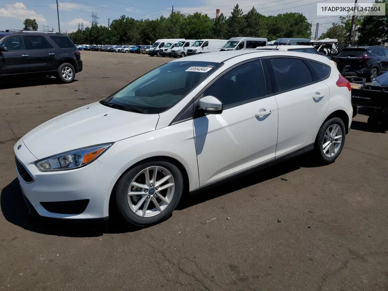 2015 Ford Focus Se VIN: 1FADP3K24FL347504 Lot: 58694844