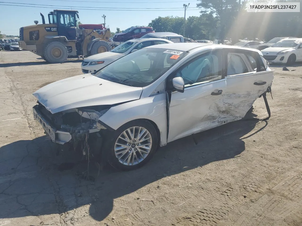 2015 Ford Focus Titanium VIN: 1FADP3N25FL237427 Lot: 58881424