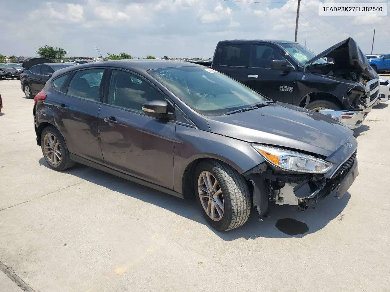 2015 Ford Focus Se VIN: 1FADP3K27FL382540 Lot: 58950644