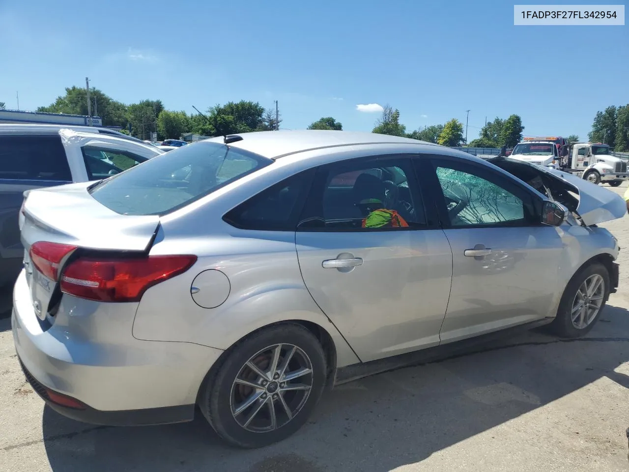 2015 Ford Focus Se VIN: 1FADP3F27FL342954 Lot: 61055394