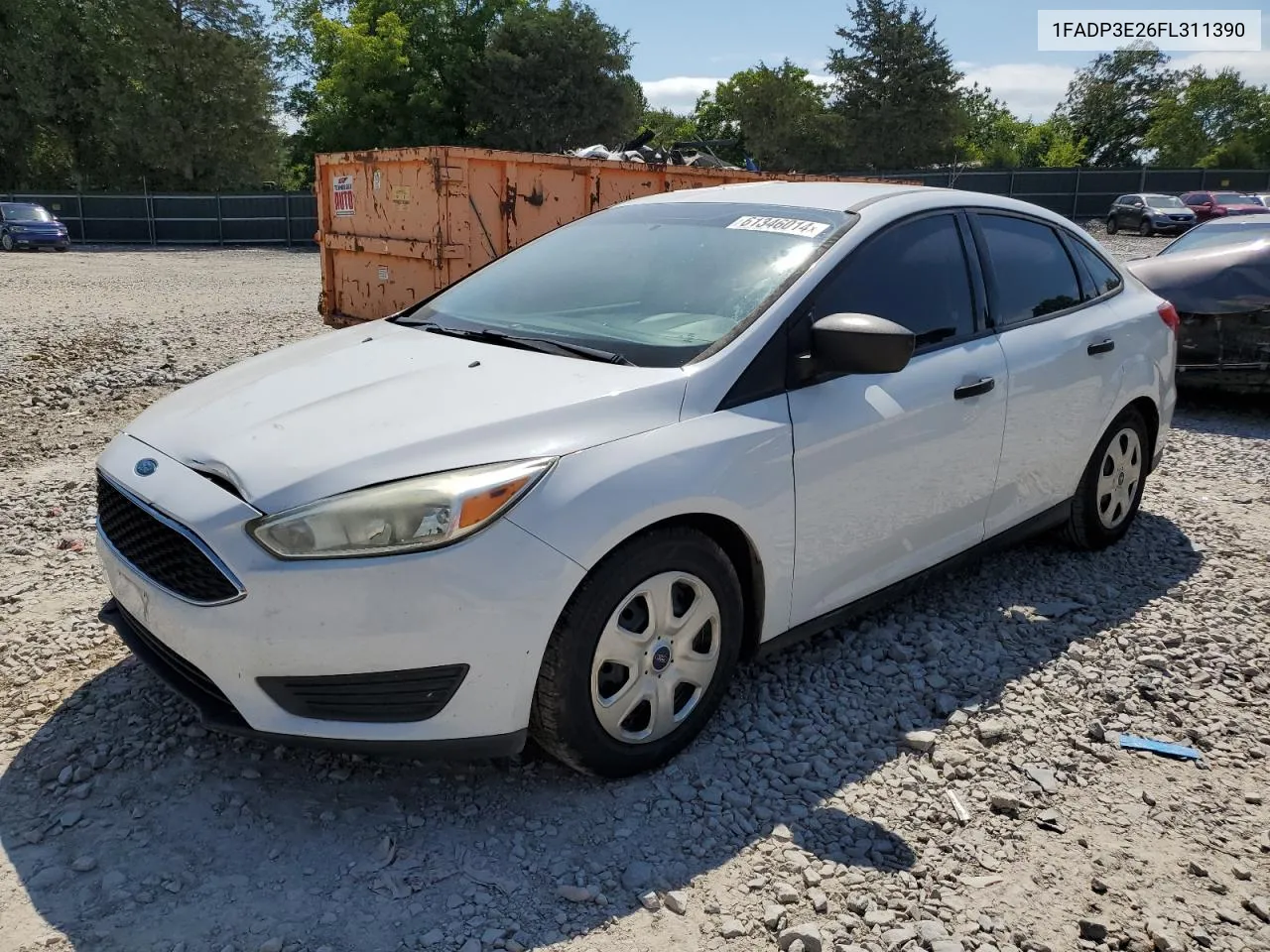 2015 Ford Focus S VIN: 1FADP3E26FL311390 Lot: 61346014