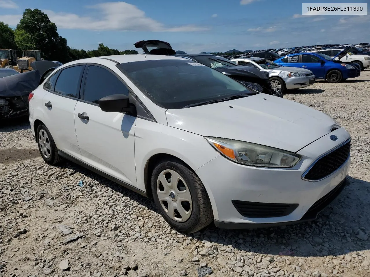 2015 Ford Focus S VIN: 1FADP3E26FL311390 Lot: 61346014