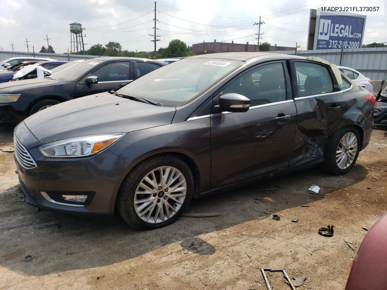 2015 Ford Focus Titanium VIN: 1FADP3J21FL373057 Lot: 62903834