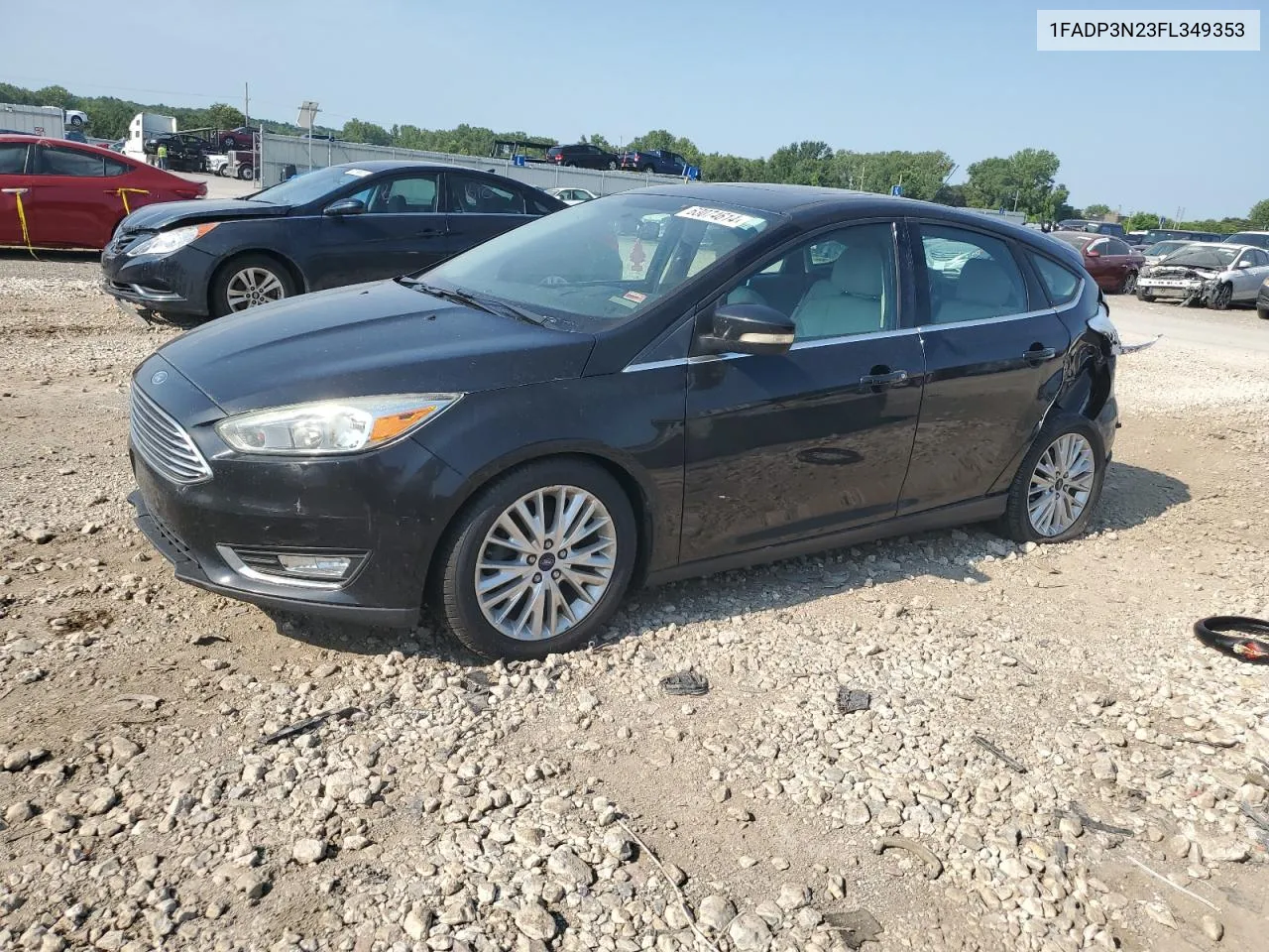 2015 Ford Focus Titanium VIN: 1FADP3N23FL349353 Lot: 63074614